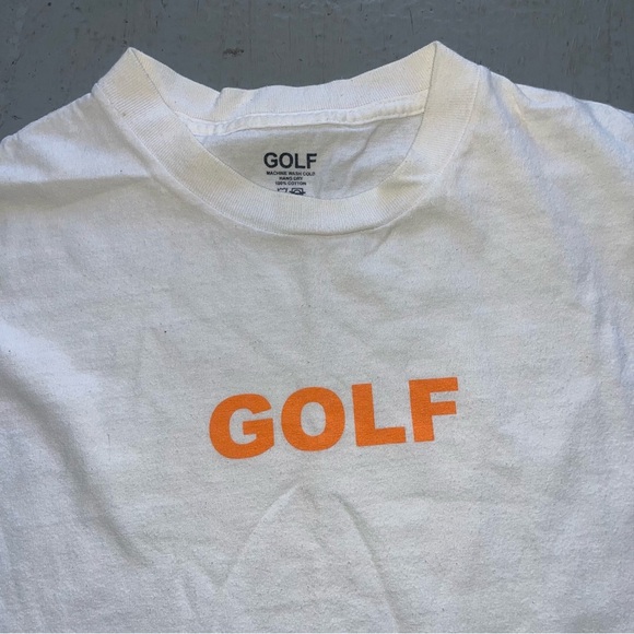 Tyler the creator Golf White T-Shirt with Orange Logo - Picture 3 of 5